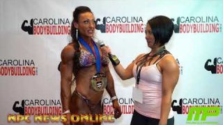 2018 IFBB CHAMPIONS OF POWER AND GRACE Women's Physique Over 35 Winner Jill Blondin